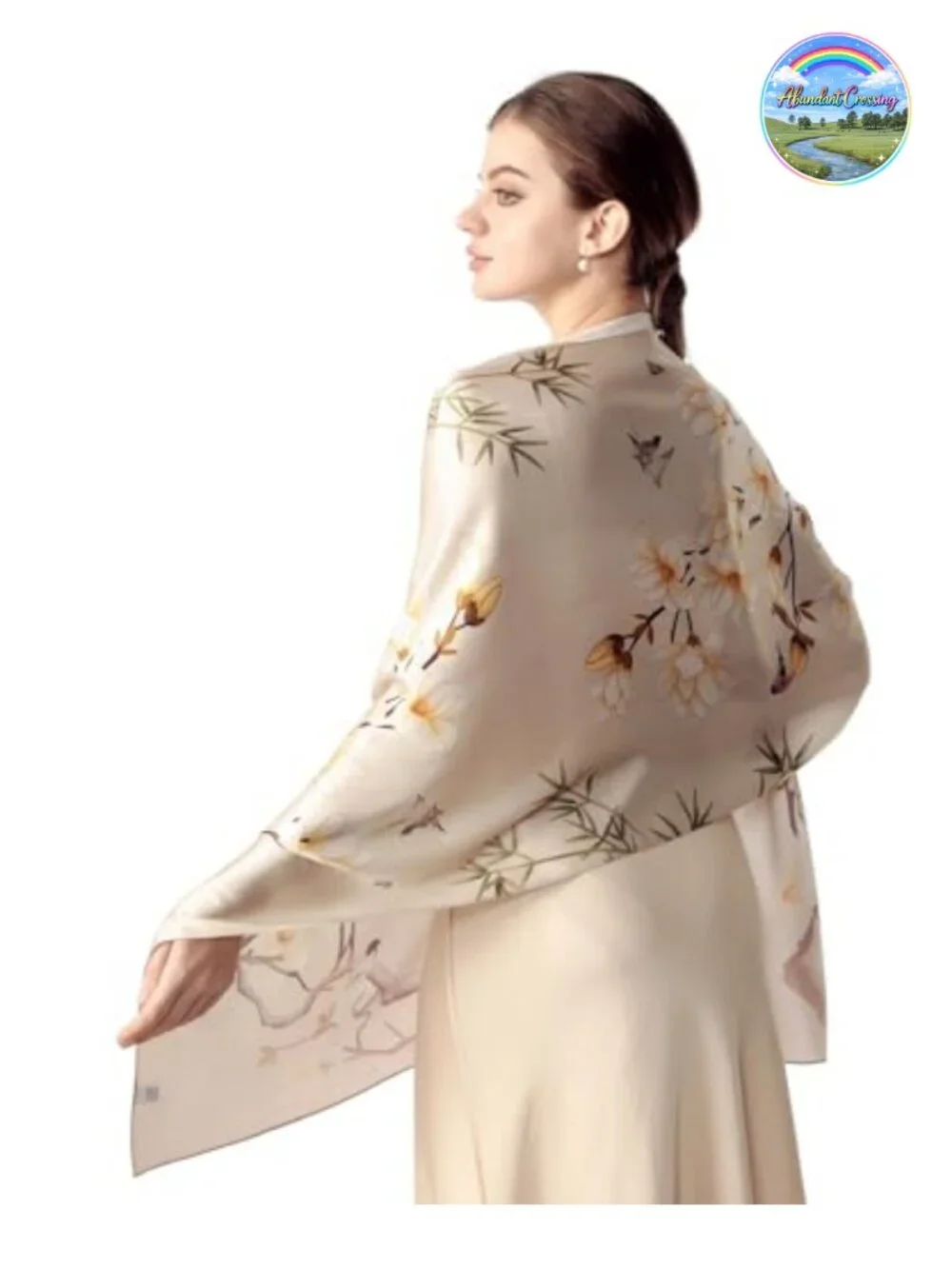 100% Mulberry Silk Scarf Long Wrap 68x21 Women's Fashion Scarf